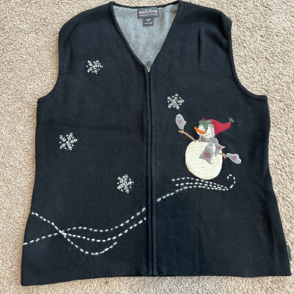 Woolrich Snowman Christmas Vest